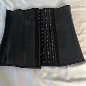 Leather waist trainer